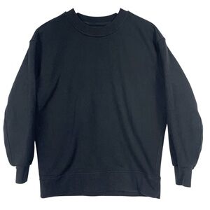 Lululemon Crew Neck Sweatshirt Women Black Long Sleeve Athleisure Pullover